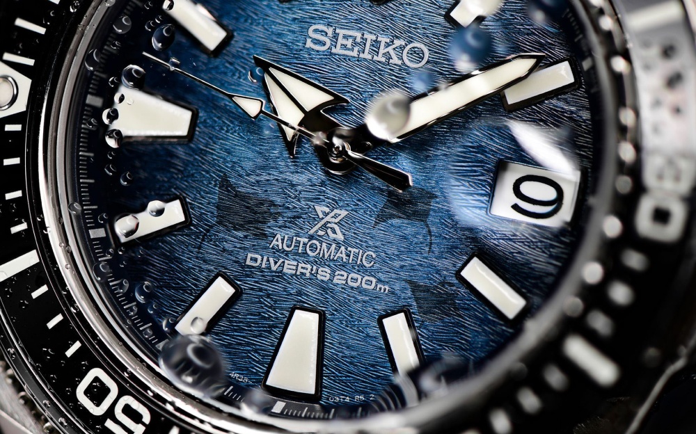 Seiko SRPF79K1 Prospex Save The Ocean Samurai Dark Manta Ray watch |  