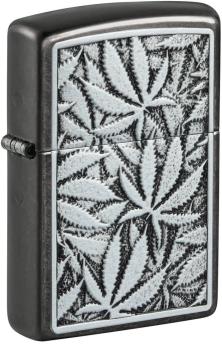  Zippo Cannabis Leaves Emblem 48123 lighter