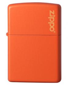 Zippo Orange Matte w/Zippo Logo 231ZL lighter