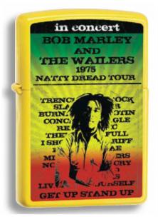 Zippo Bob Marley 1975 Tour 24993 lighter