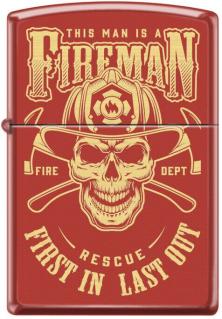  Zippo Fireman Skull 3363 lighter