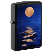  Zippo Full Moon Design Black Light 49810 lighter