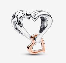  Pandora Two-tone Openwork Infinity Heart 782642C00 beads
