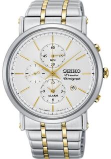  Seiko SNAF80P1 Premier Quartz Chronograph Alarm watch