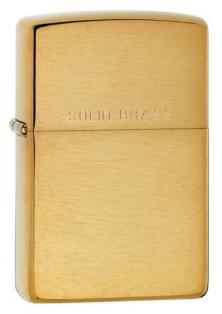 Zippo Solid Brass Brushed 204 lighter