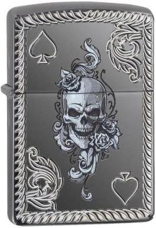  Zippo Spade Skull 29666 lighter