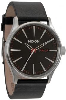  Nixon Sentry Leather Black A105 000 watch