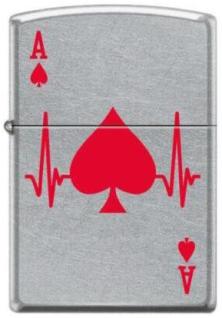  Zippo Heartbeat Ace Design 4358 lighter