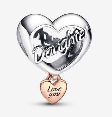  Pandora Love You Daughter Heart 782327C00 beads