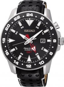 Seiko SUN015P2 Sportura Kinetic GMT watch