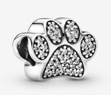  Pandora Sparkling Paw Print 791714CZ beads