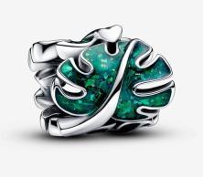  Pandora Green Monstera Leaves 793332C01 beads