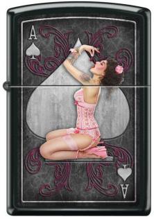  Zippo Ace of Pink Pinup Girl 7949 lighter