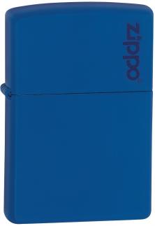 Zippo Royal Blue Matte Logo Zippo 229ZL lighter