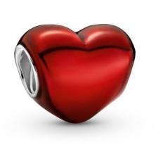  Pandora Metallic Red Heart 799291C02 beads