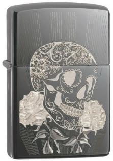  Zippo Fancy Skull 29883 lighter