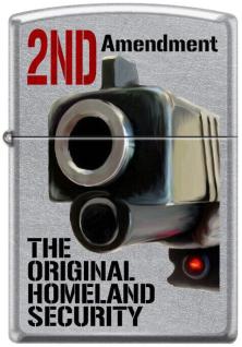  Zippo 2nd Amendment Original Homeland Security 3362 lighter