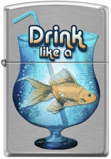  Zippo Drink Like a Fish 9533 lighter