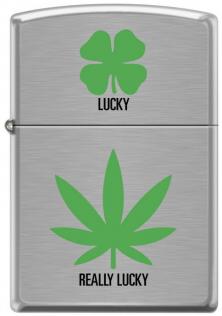  Zippo Cannabis Really Lucky 6676 lighter