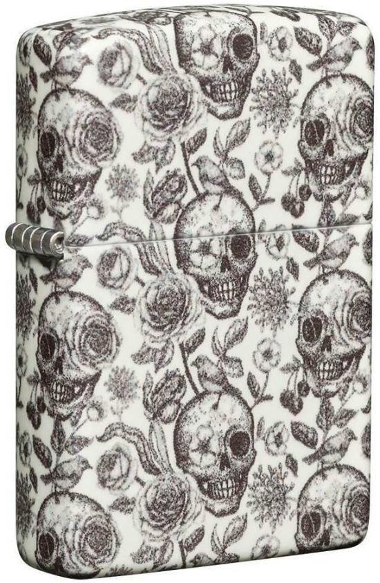  Zippo Skeleton Design Glow in The Dark 49458 lighter