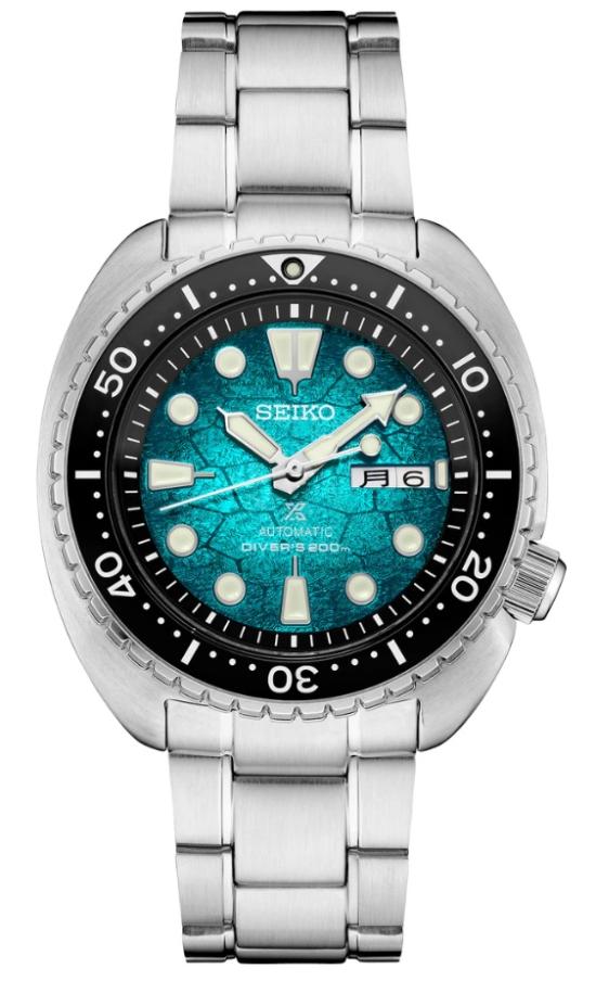 Seiko SRPH57J Prospex Green King Turtle Shell U.S. Special Edition Oceanic Society watch