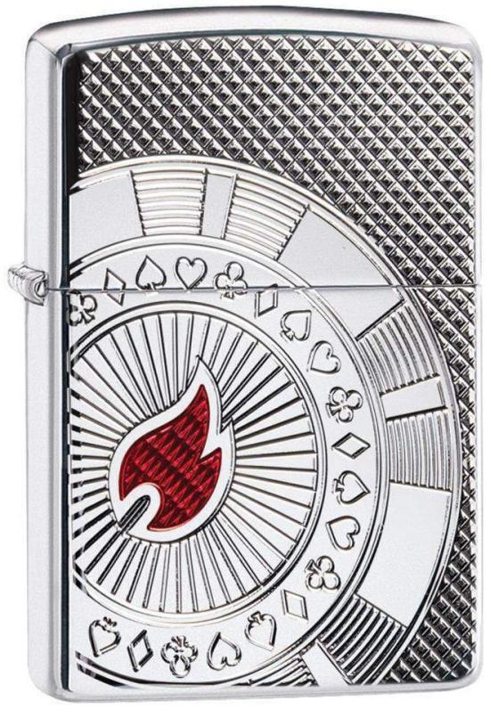  Zippo Poker Chip Design 49058 lighter