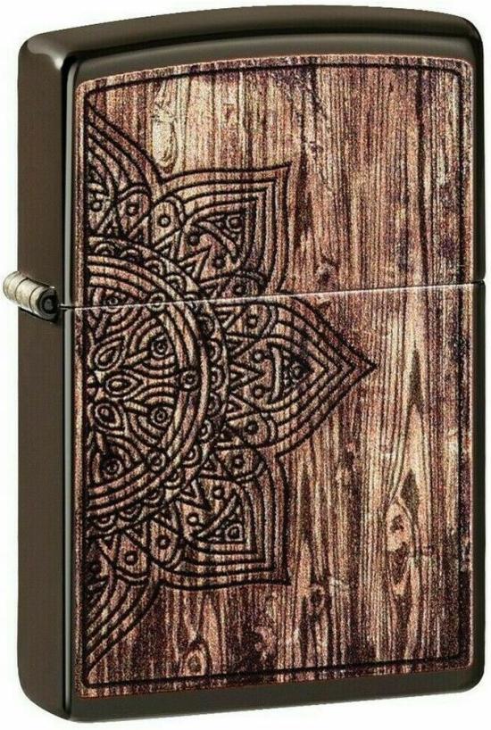  Zippo Wood Mandala 49184 lighter