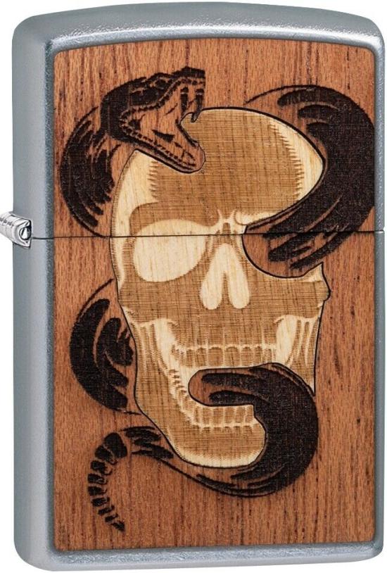  Zippo Woodchuck Skull Snake 49042 lighter