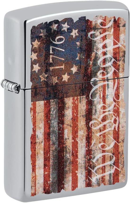  Zippo Americana Flag 1776 Design 49779 lighter