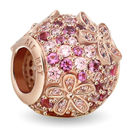  Pandora Pink Pavé Daisy Flower 788797C01 beads