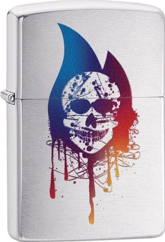  Zippo Skull Flame 29721 lighter