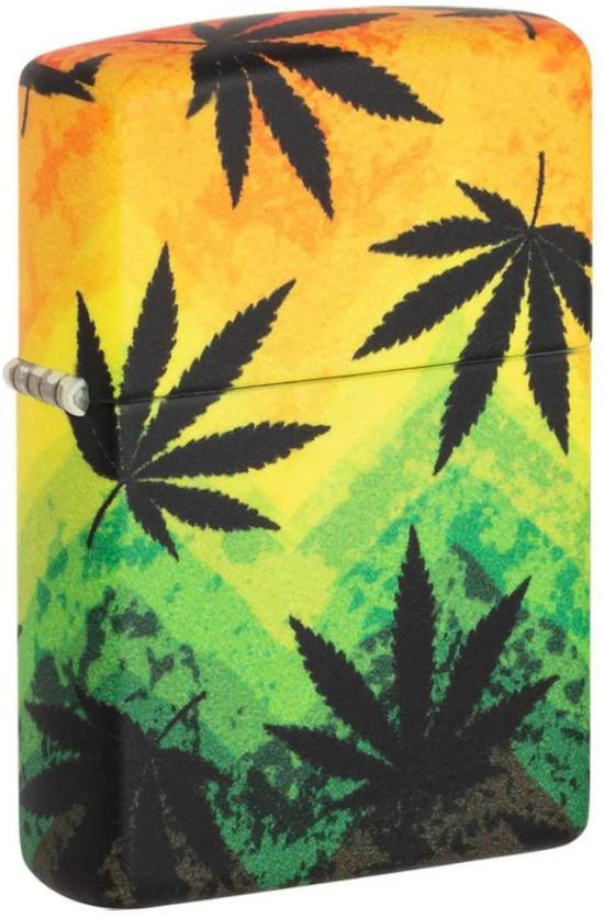  Zippo Cannabis Floating Leaves 49806 lighter