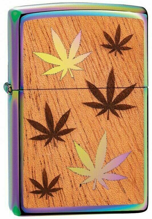  Zippo Cannabis Leaf Woodchuck 29903 lighter