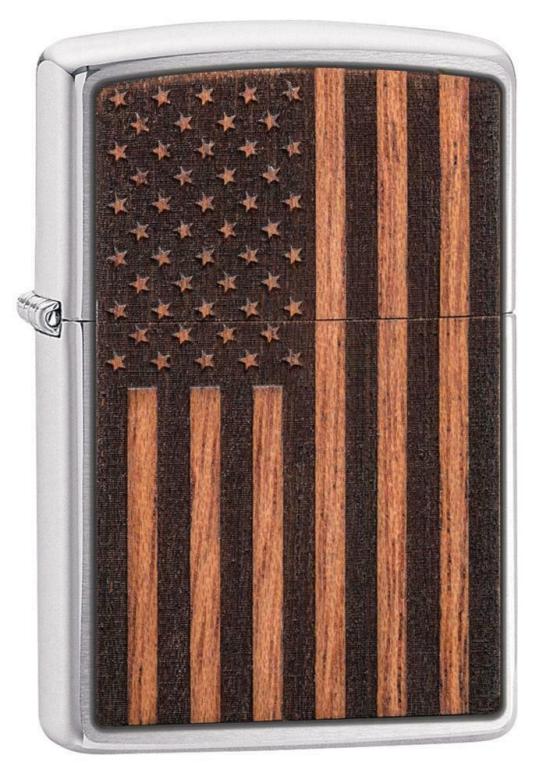  Zippo Woodchuck American Flag 29966 lighter
