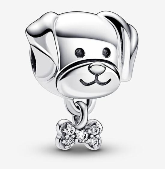 Pandora Pet Dog & Bone 792254C01 beads