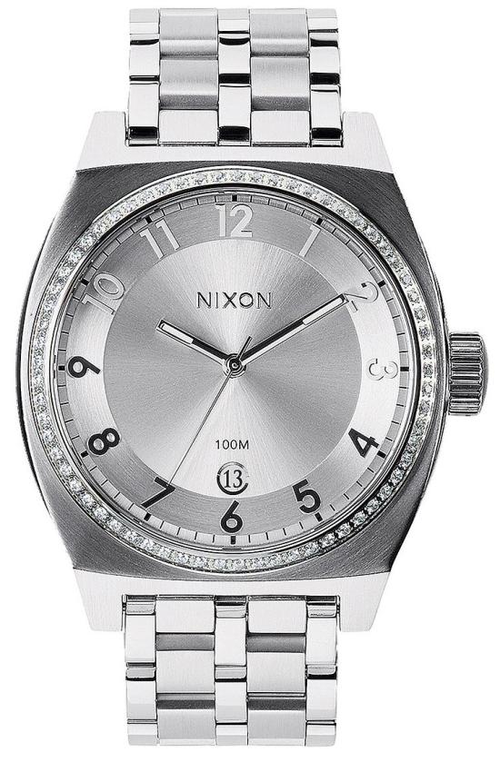  Nixon Monopoly All Silver Crystal A325 1874 watch
