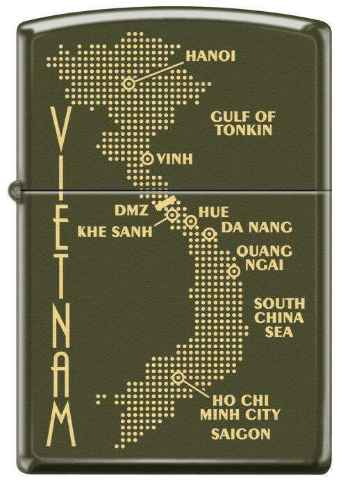  Zippo Vietnam Dot Map 0585 lighter