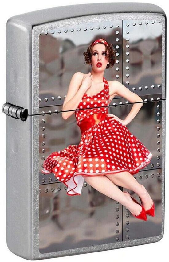  Zippo Pin Up Girl Polka Dot 3628 lighter