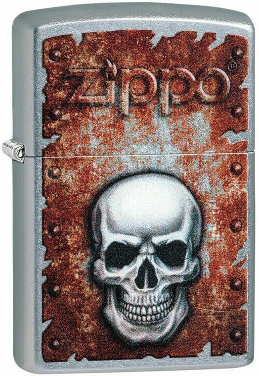  Zippo Rusted Skull Design 29870 lighter
