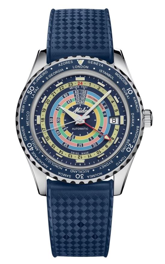  Mido Ocean Star Decompression Worldtimer M026.829.17.041.00 watch