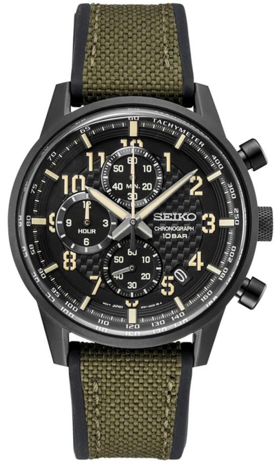  Seiko SSB373P1 Chronograph Military watch