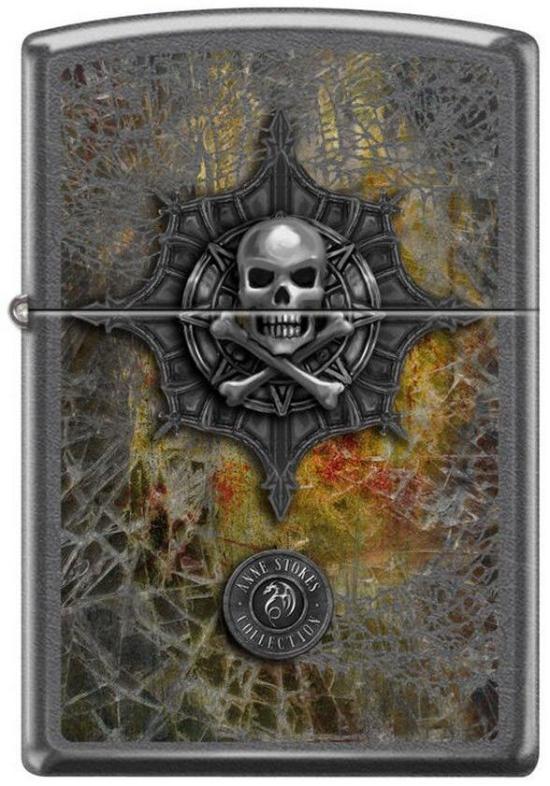 Zippo 8330 Anne Stokes Skull Crossbones lighter