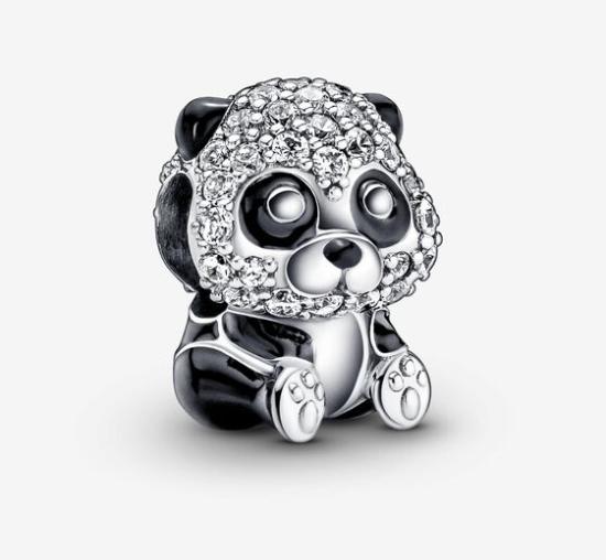  Pandora Sparkling Cute Panda 790771C01 beads