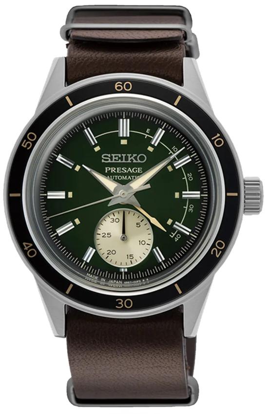  Seiko SSA451J1 Presage Automatic Style 60s Power Reserve watch