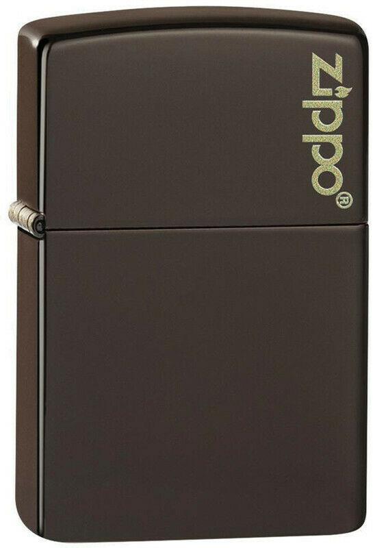  Zippo Brown Zippo Logo 49180ZL lighter