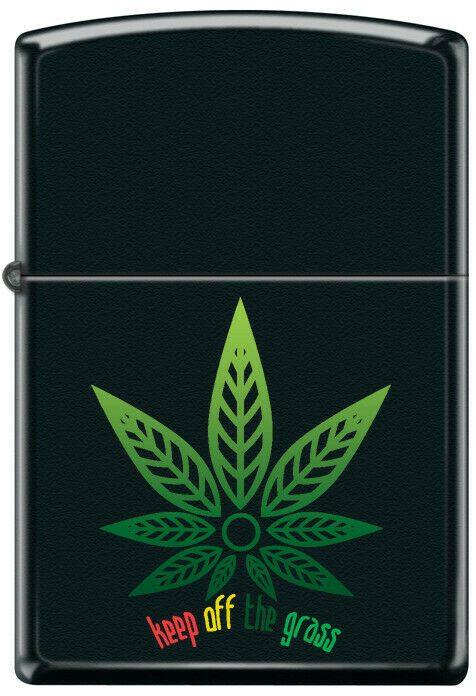  Zippo Cannabis Leaf-Keep Off the Grass 7803 lighter