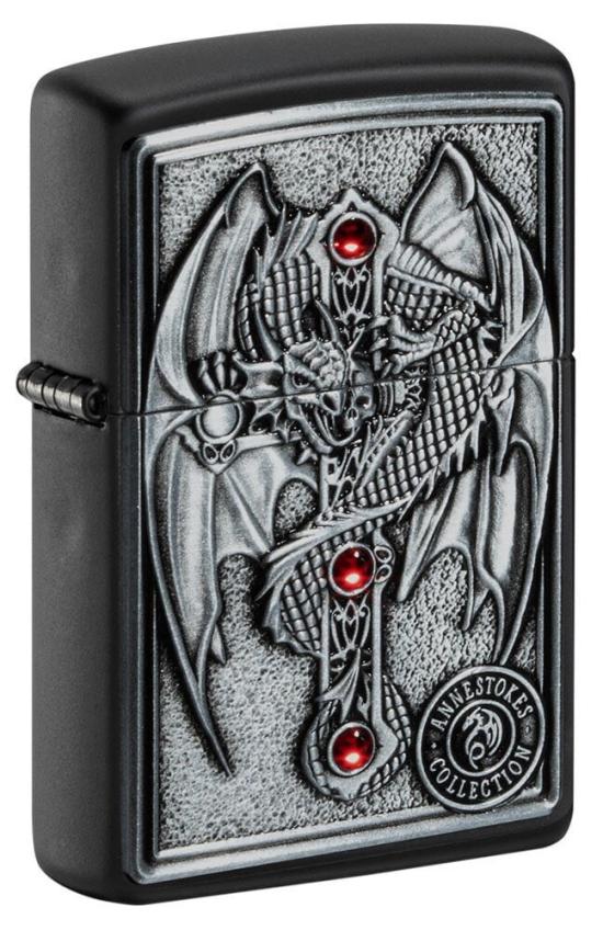  Zippo Anne Stokes Gothic Guardian Emblem 49755 lighter