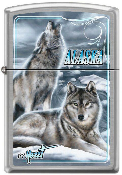 Zippo Mazzi Alaska Wolf 7651 lighter
