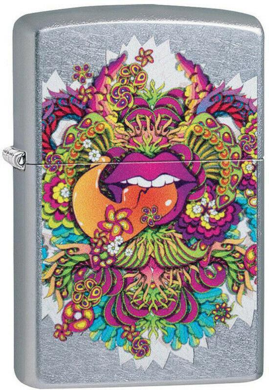  Zippo Psychedelic Lip 49110 lighter