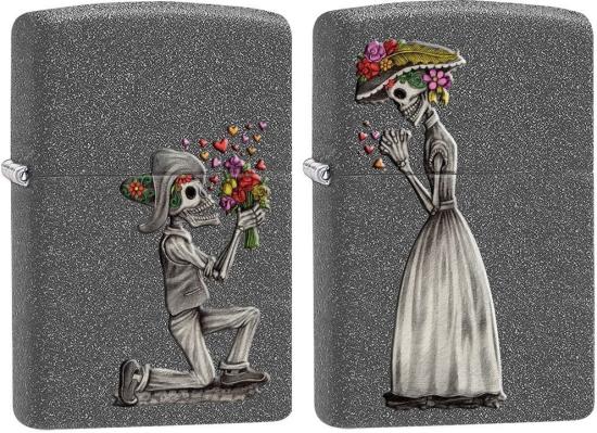 Lightere Zippo Day Of Dead Skulls Set 28987 lighter